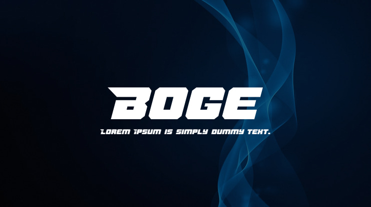 Boge Font