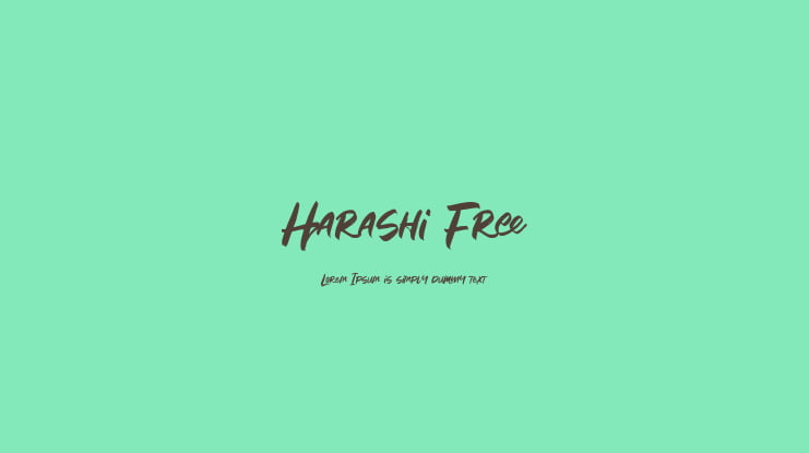 Harashi Free Font