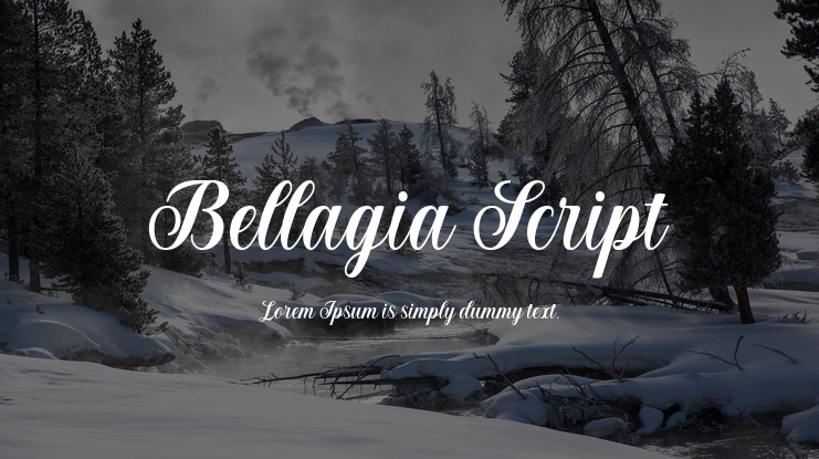 Bellagia Script Font