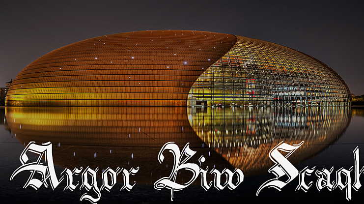 Argor Biw Scaqh Font
