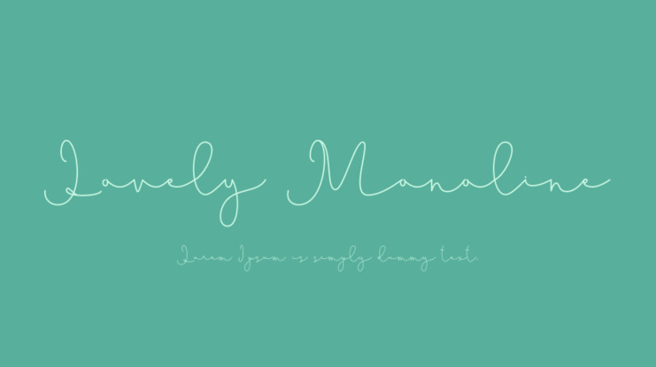Lovely Monoline Font Family