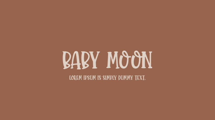 Baby Moon Font