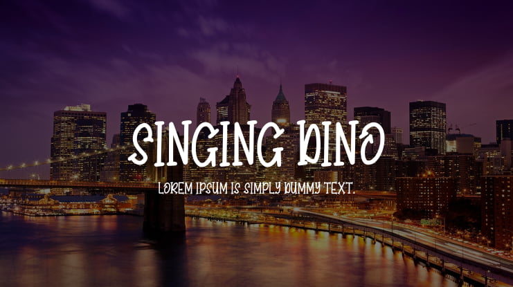 Singing Dino Font