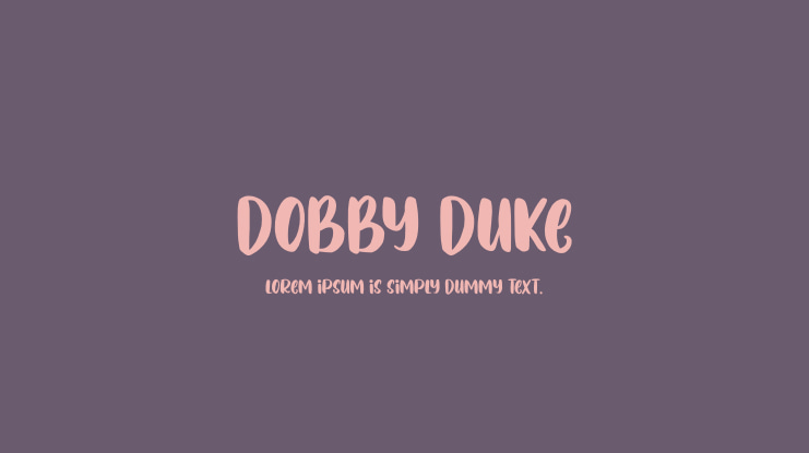Dobby Duke Font