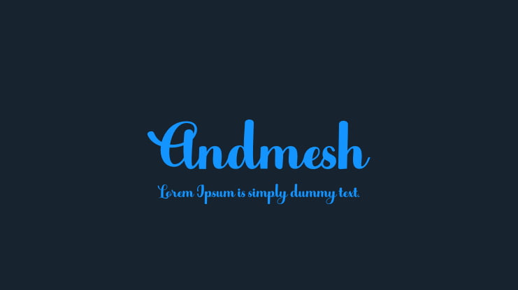 Andmesh Font