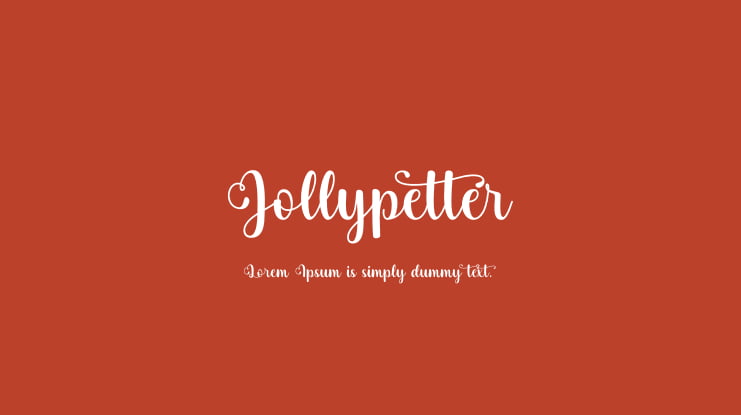 Jollypetter Font Family