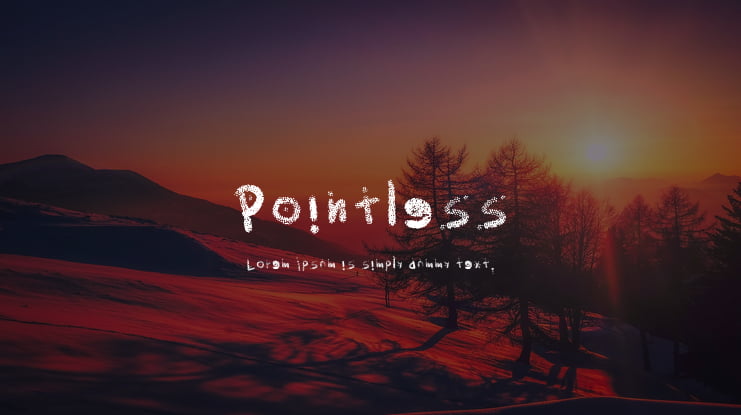 Pointless Font