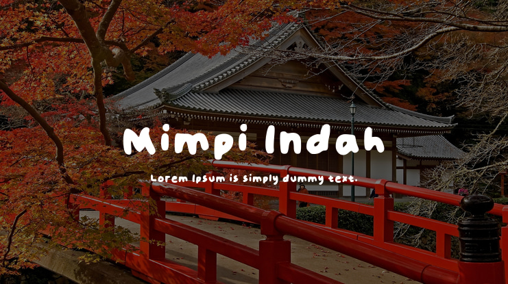Mimpi Indah Font