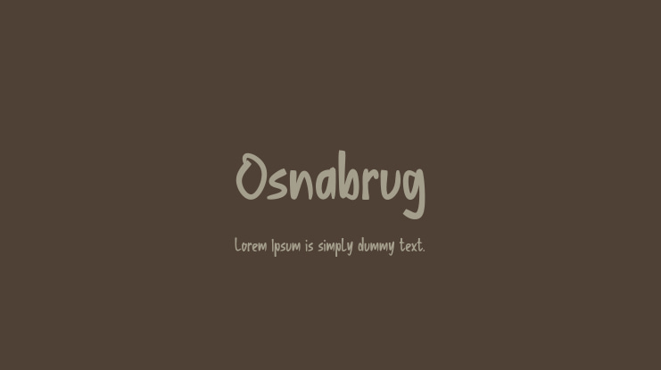Osnabrug Font