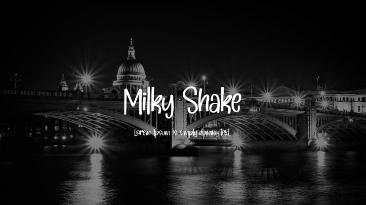 Milky Shake Font
