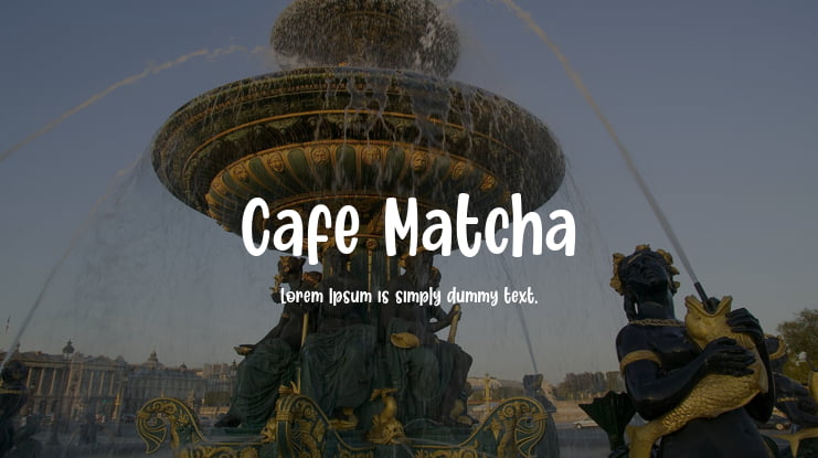 Cafe Matcha Font