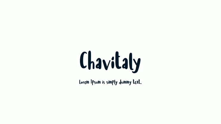 Chavitaly Font
