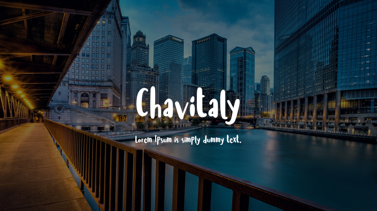 Chavitaly Font