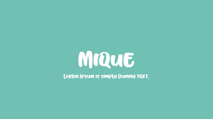 Mique Font