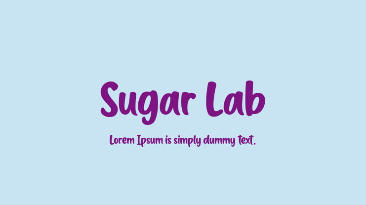 Sugar Lab Font