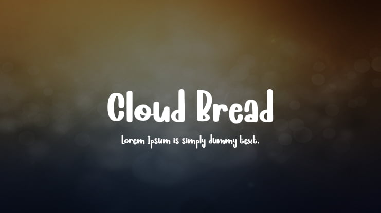Cloud Bread Font