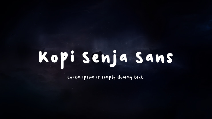 Kopi Senja Sans Font Family