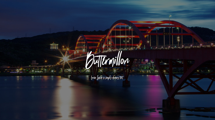 Buttermillon Font