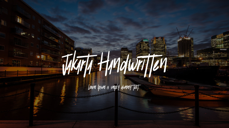 Jakarta Handwritten Font