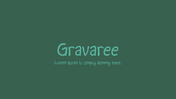 Gravaree Font