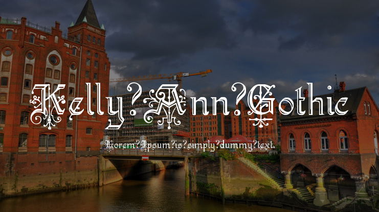 Kelly Ann Gothic Font