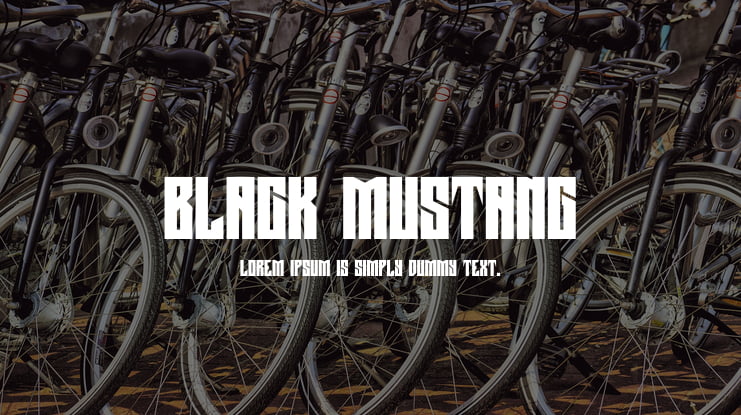 Black Mustang Font