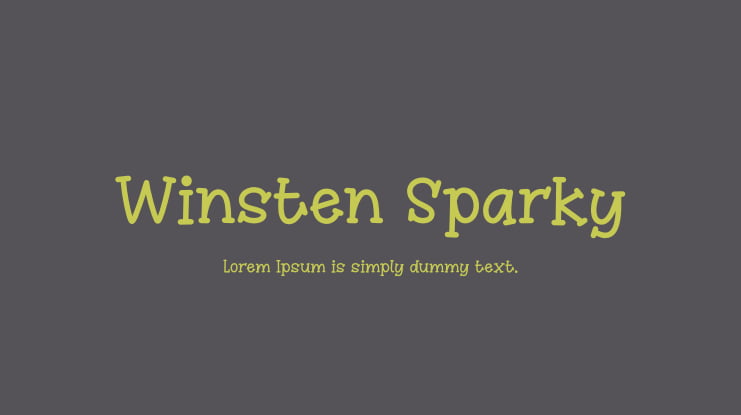 Winsten Sparky Font