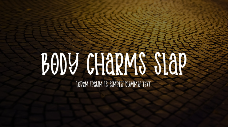 Body charms slap Font Family