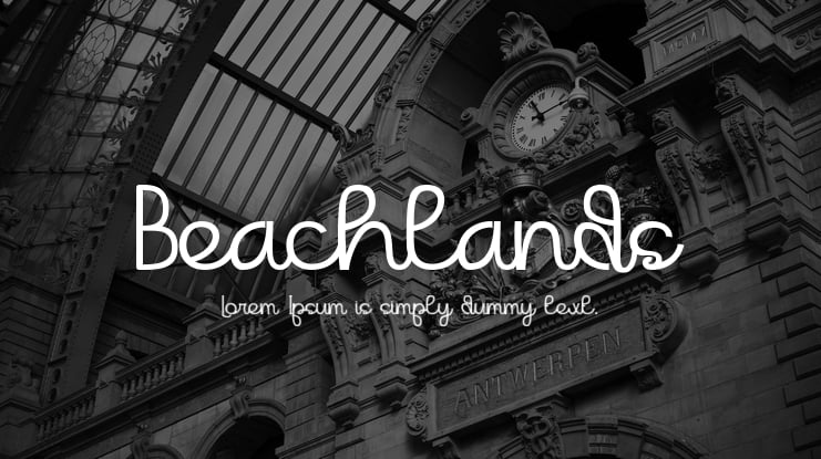 Beachlands Font