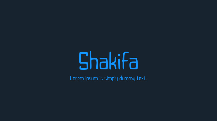 Shakifa Font