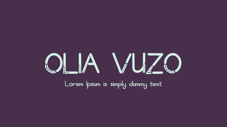 OLIA VUZO Font
