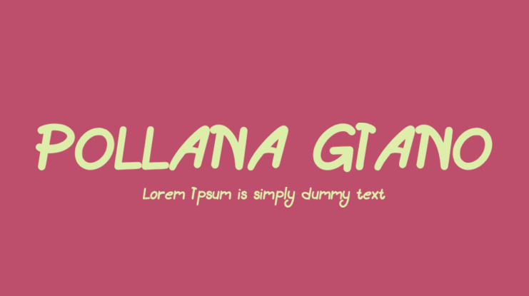 POLLANA GIANO Font