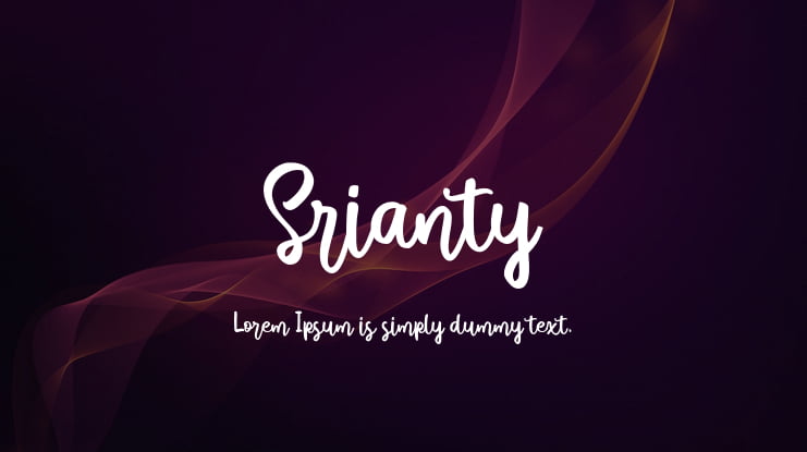 Srianty Font