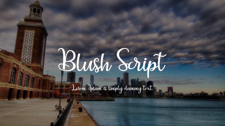 Blush Script Font