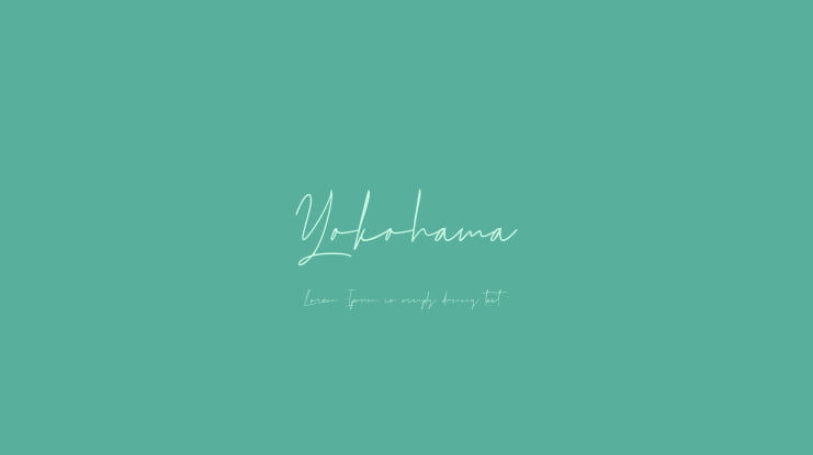 Yokohama Font