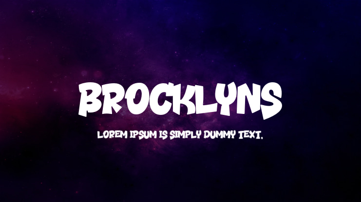 Brocklyns Font