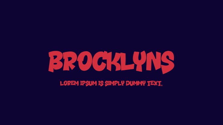 Brocklyns Font