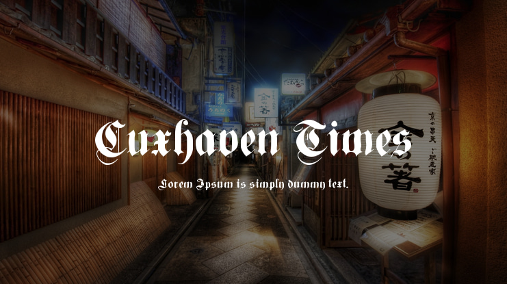 Cuxhaven Times Font