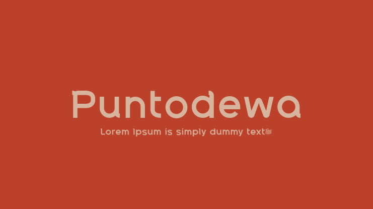 Puntodewa Font Family