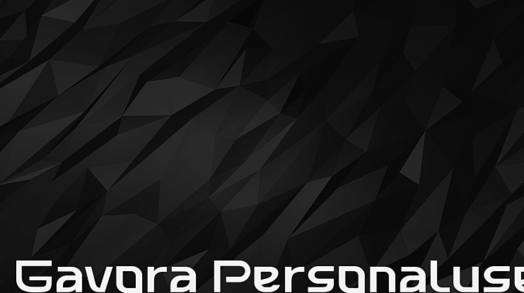 Gavora Personaluse Font Family