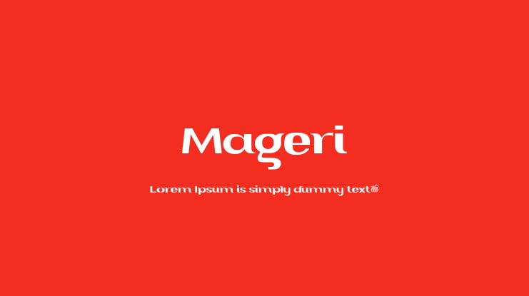 Mageri Font Family