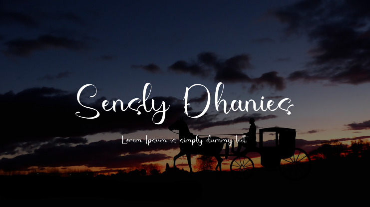 Sensly Dhanies Font