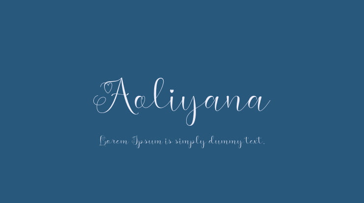 Aoliyana Font