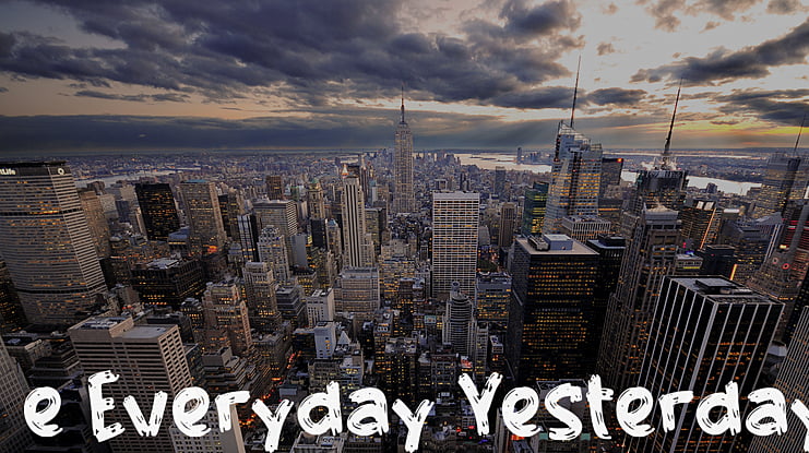 e Everyday Yesterday Font