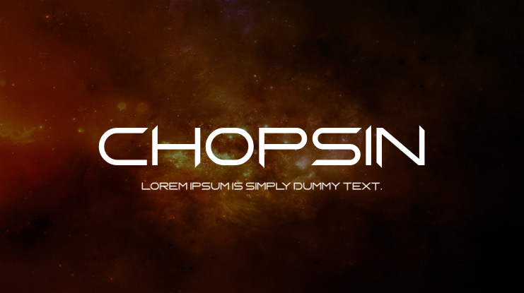 Chopsin Font