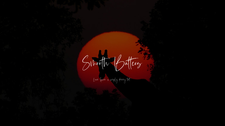 Smooth Batters Font