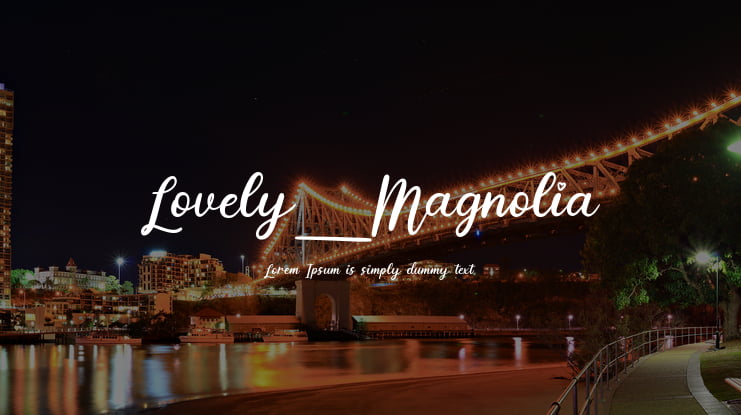 Lovely_Magnolia Font