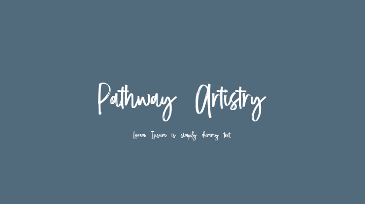 Pathway Artistry Font