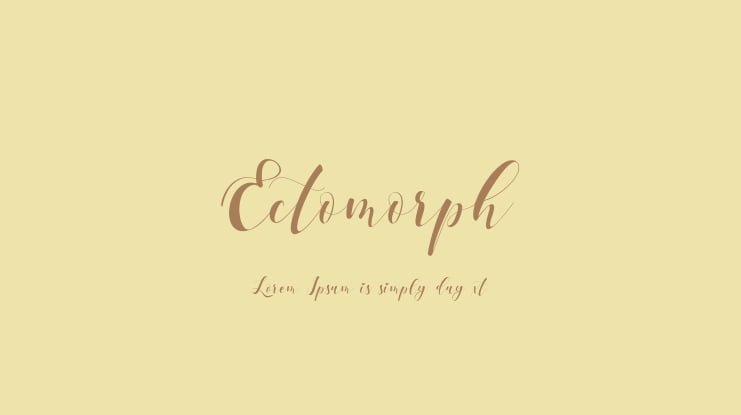 Ectomorph Font
