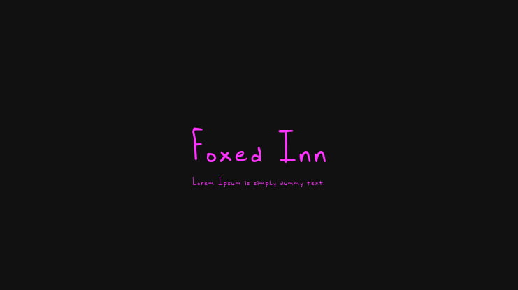 Foxed Inn Font